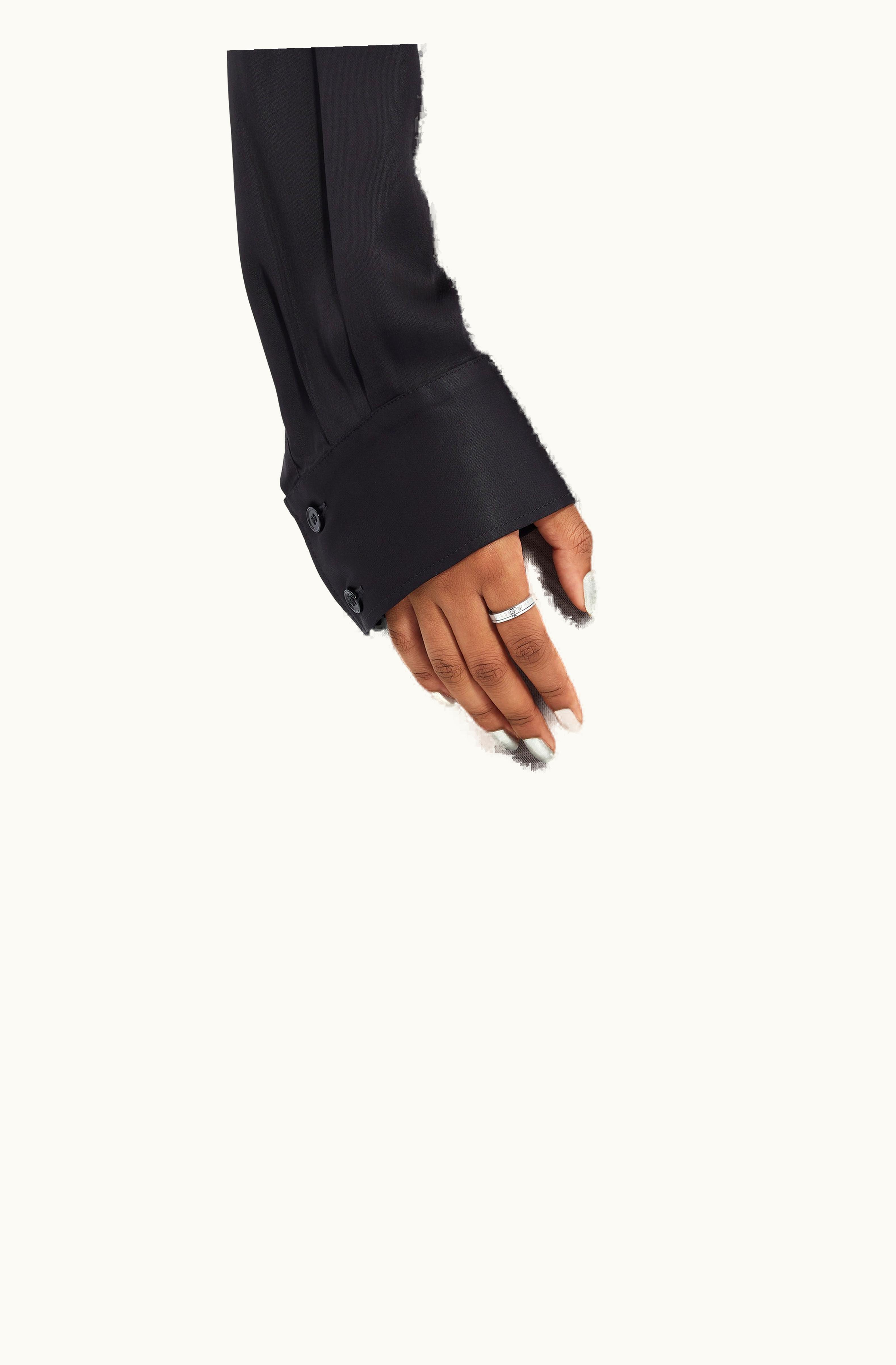 MM6 Maison Margiela MM6 Maison Margiela Minimal Logo 3mm Ring Palladium