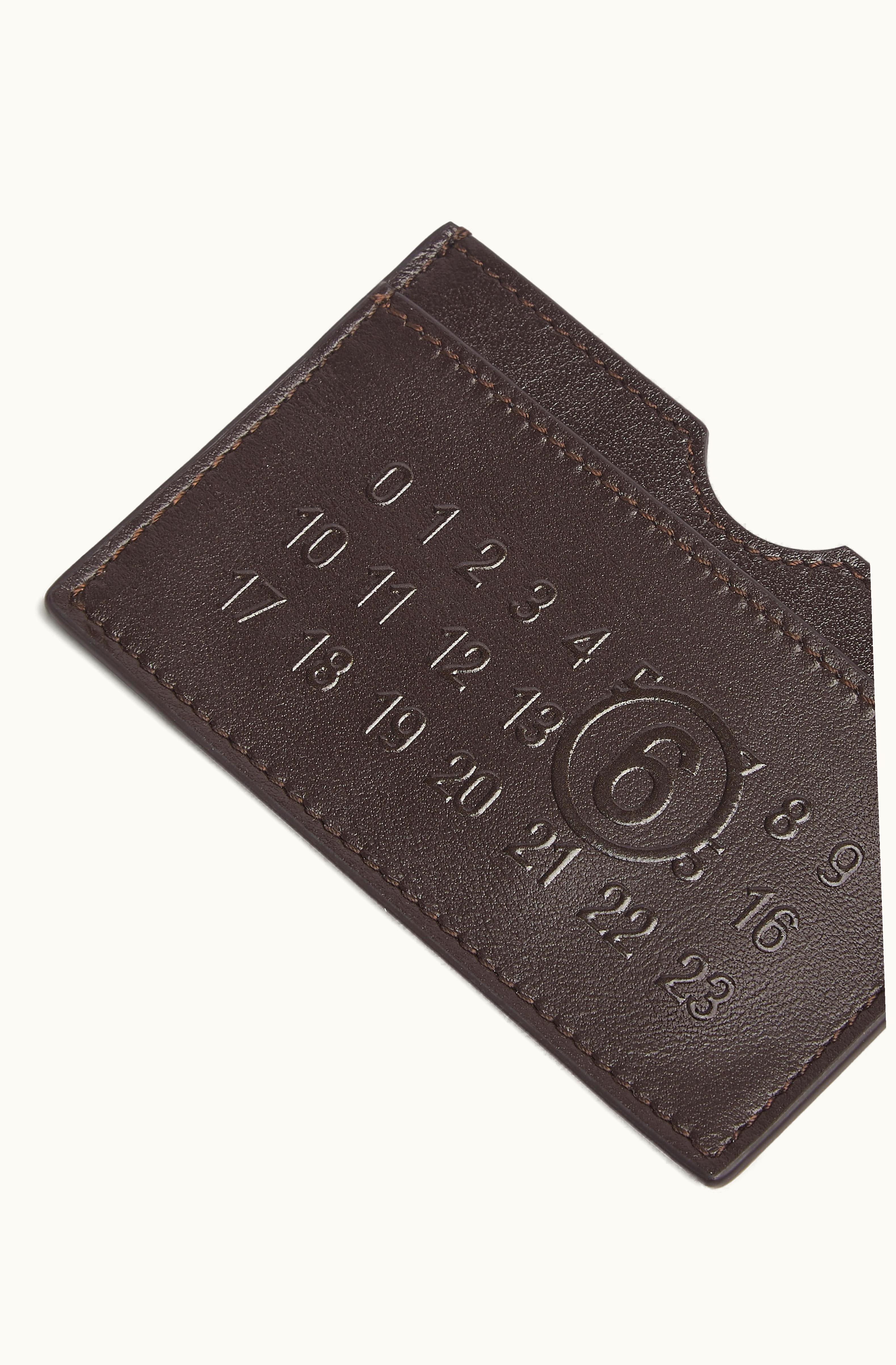 MM6 Maison Margiela MM6 Maison Margiela Women's Numeric Signature Cardholder Beige