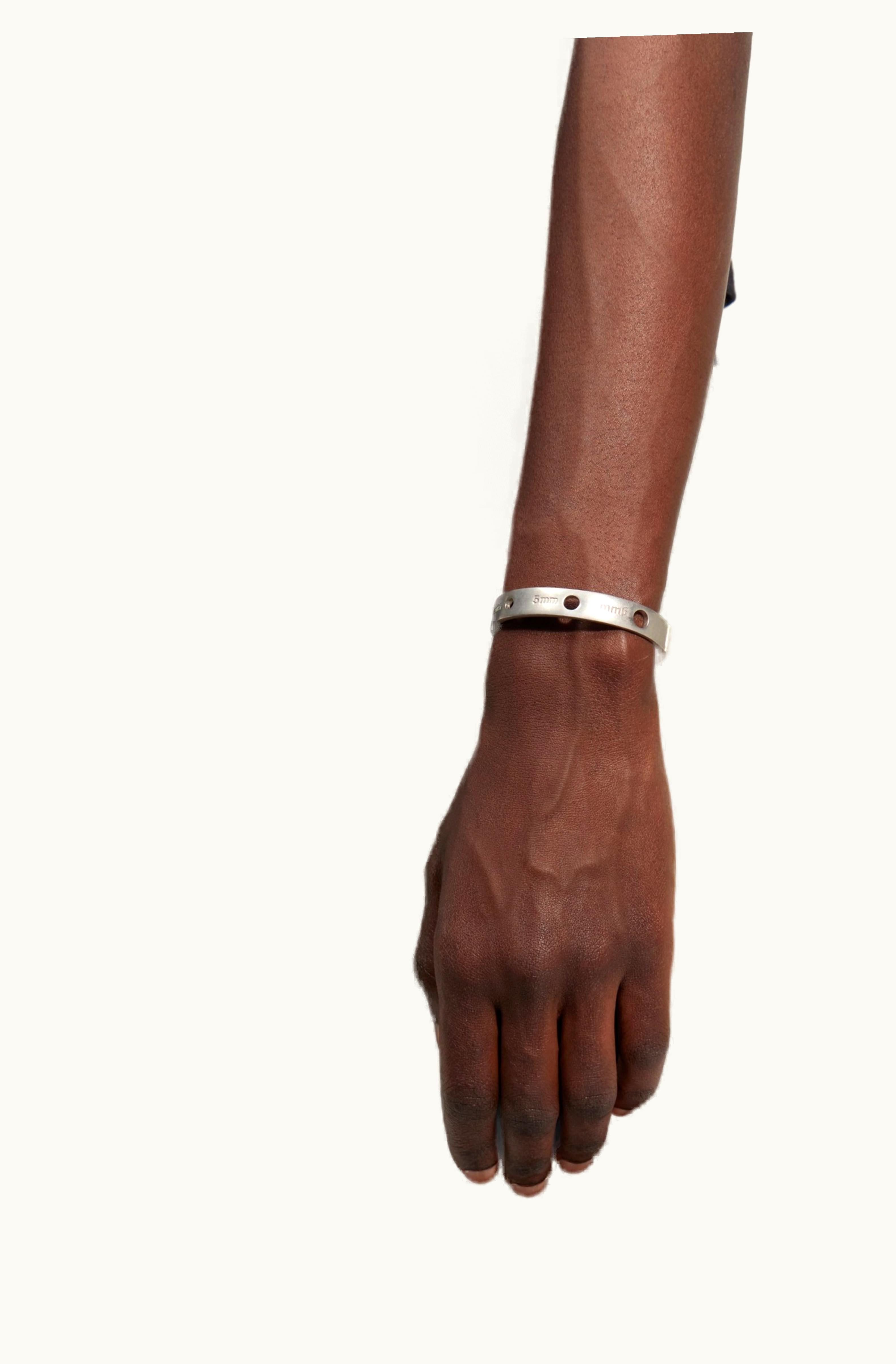 MM6 Maison Margiela MM6 Maison Margiela Logo Bracelet Silver Color