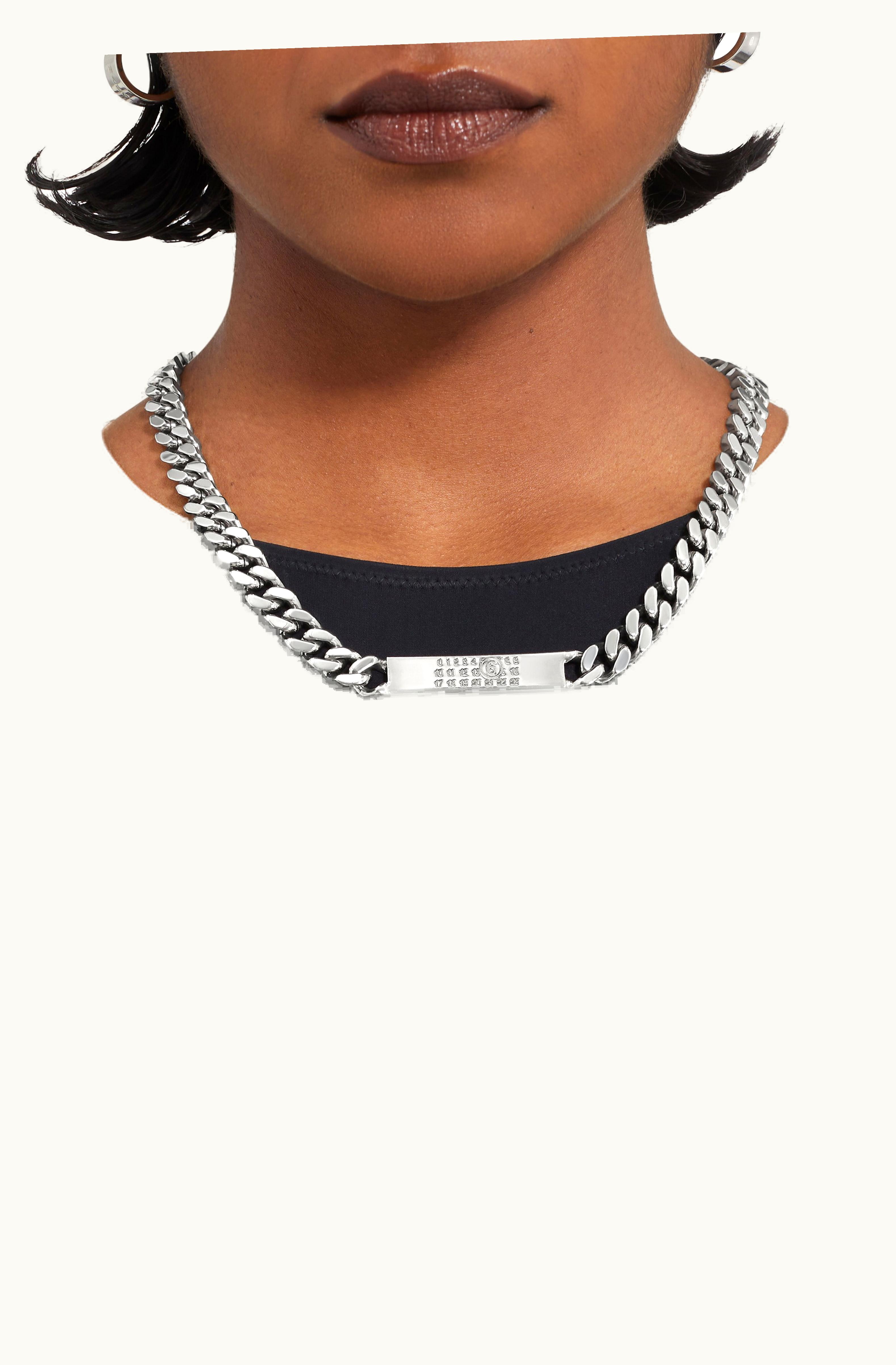 MM6 Maison Margiela MM6 Maison Margiela Women's Classic Chain Necklace Palladium