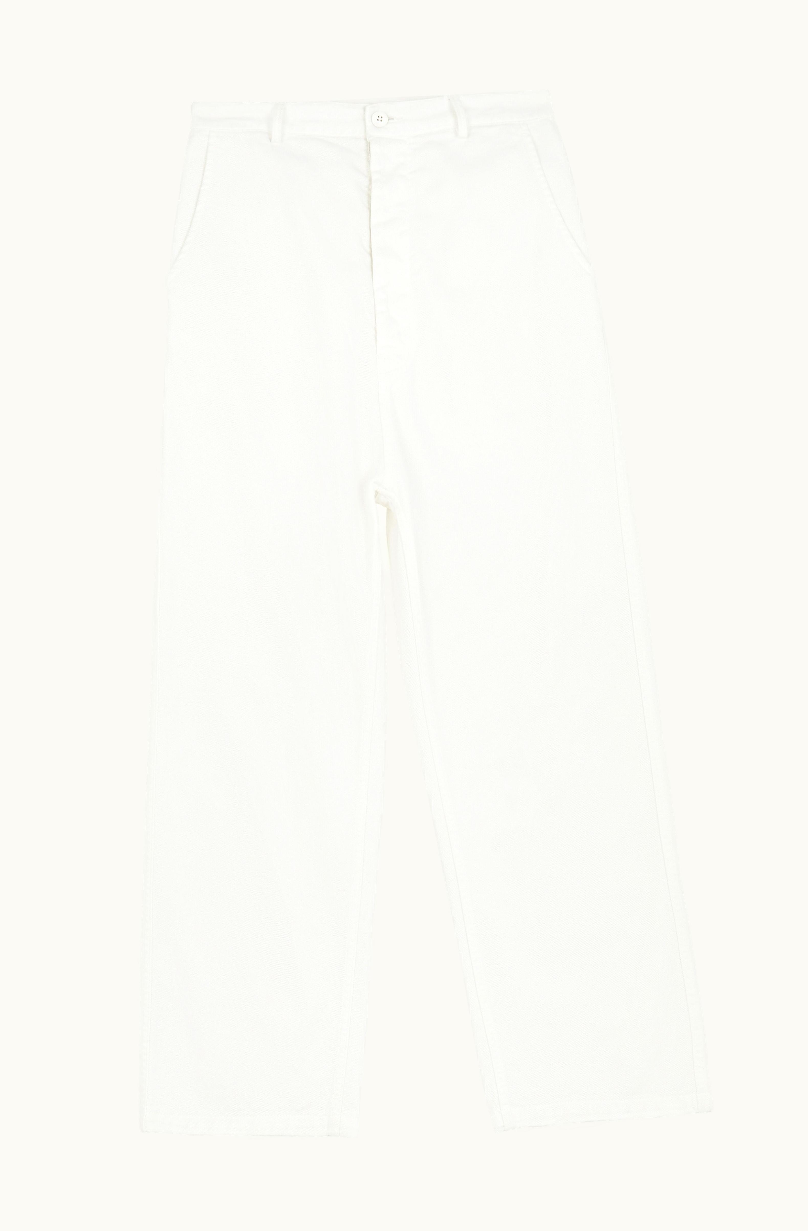MM6 Maison Margiela MM6 Maison Margiela Bull Cotton Trousers Ivory