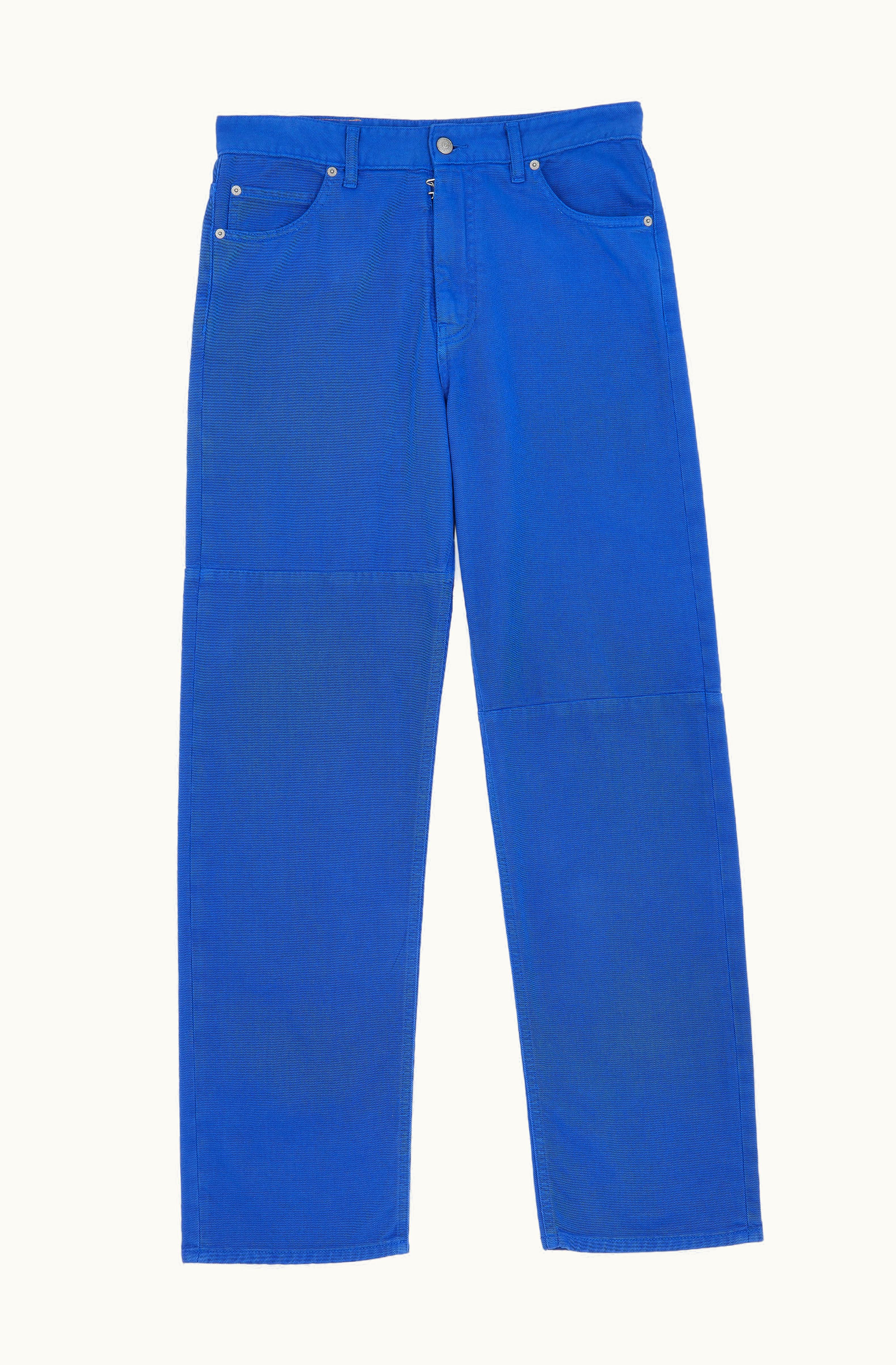MM6 Maison Margiela MM6 Maison Margiela 5-pocket Bull Cotton Trousers Blue