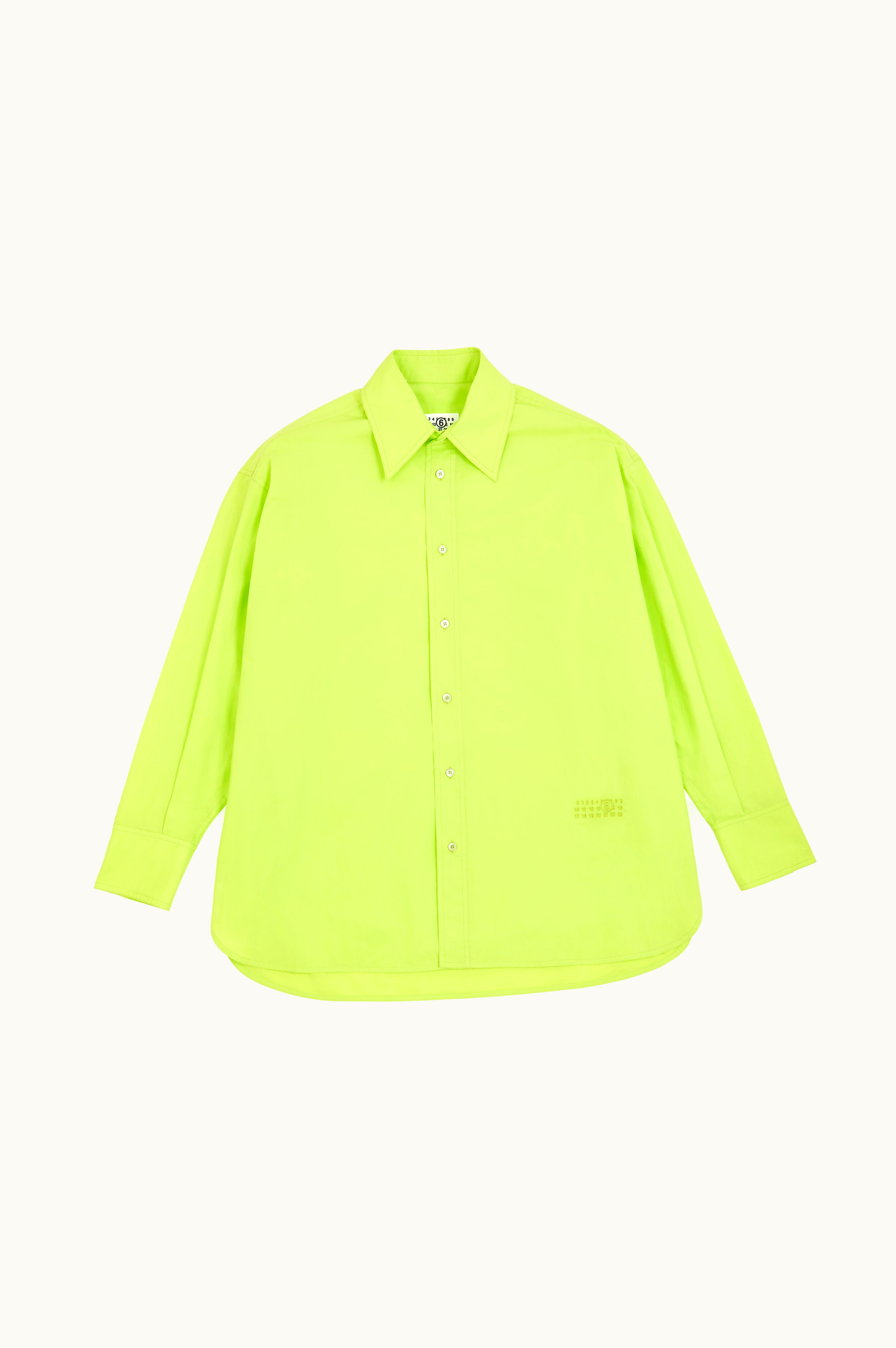 MM6 Maison Margiela MM6 Maison Margiela Cotton Poplin Shirt Neon Green