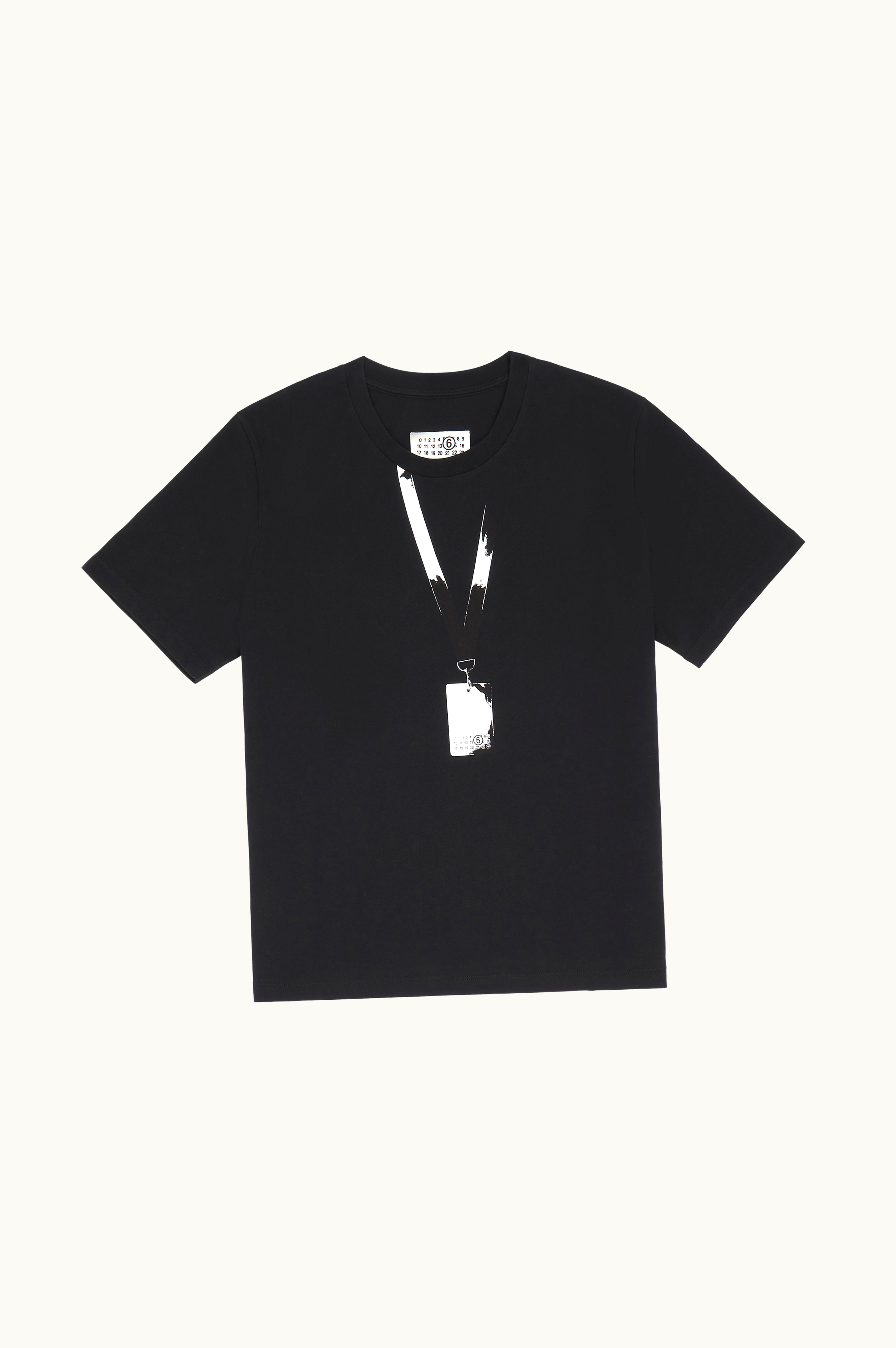 MM6 Maison Margiela MM6 Maison Margiela Backstage Pass Print T-shirt Black