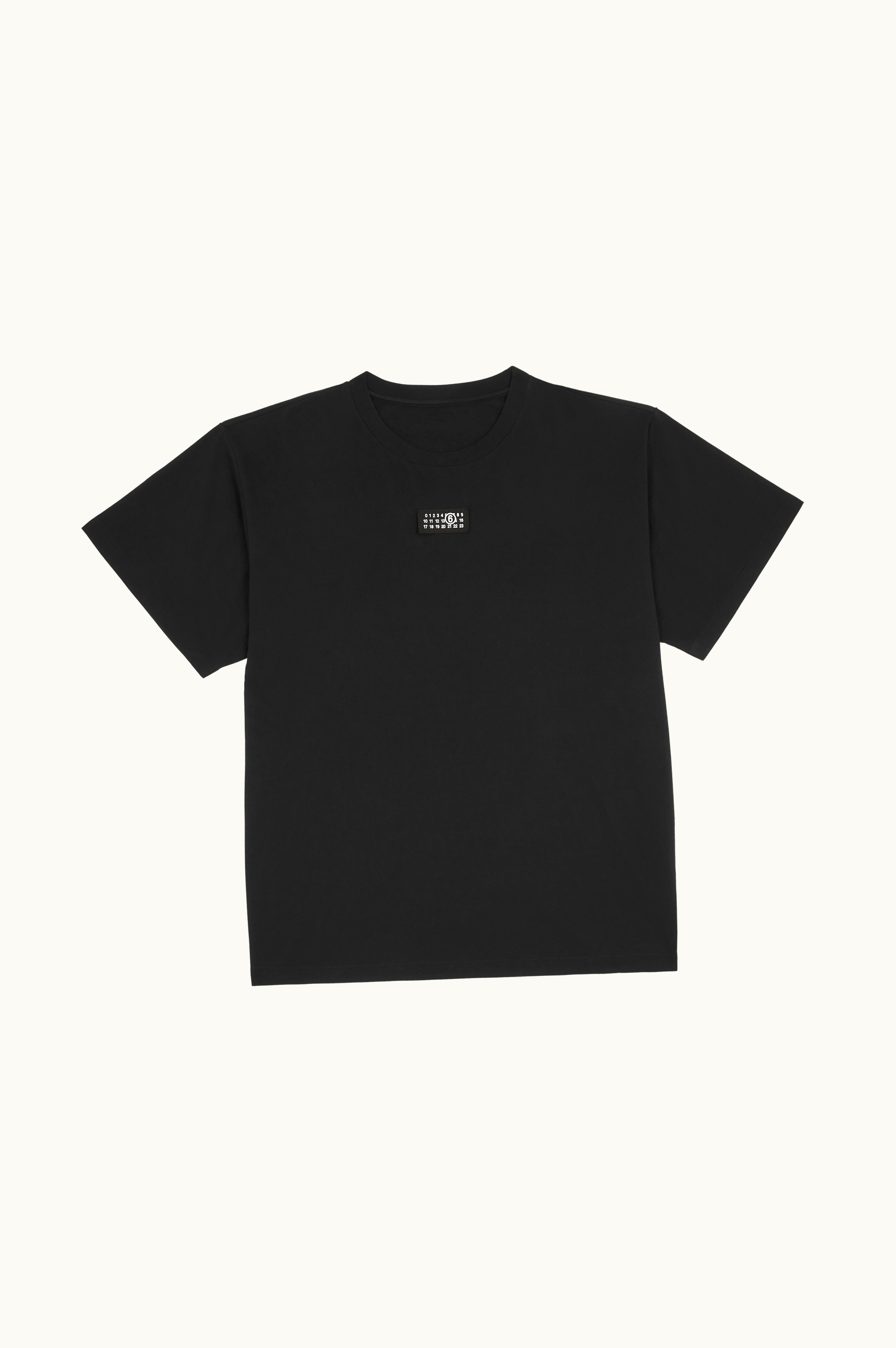 MM6 Maison Margiela MM6 Maison Margiela Ribbed Neck T-shirt Black