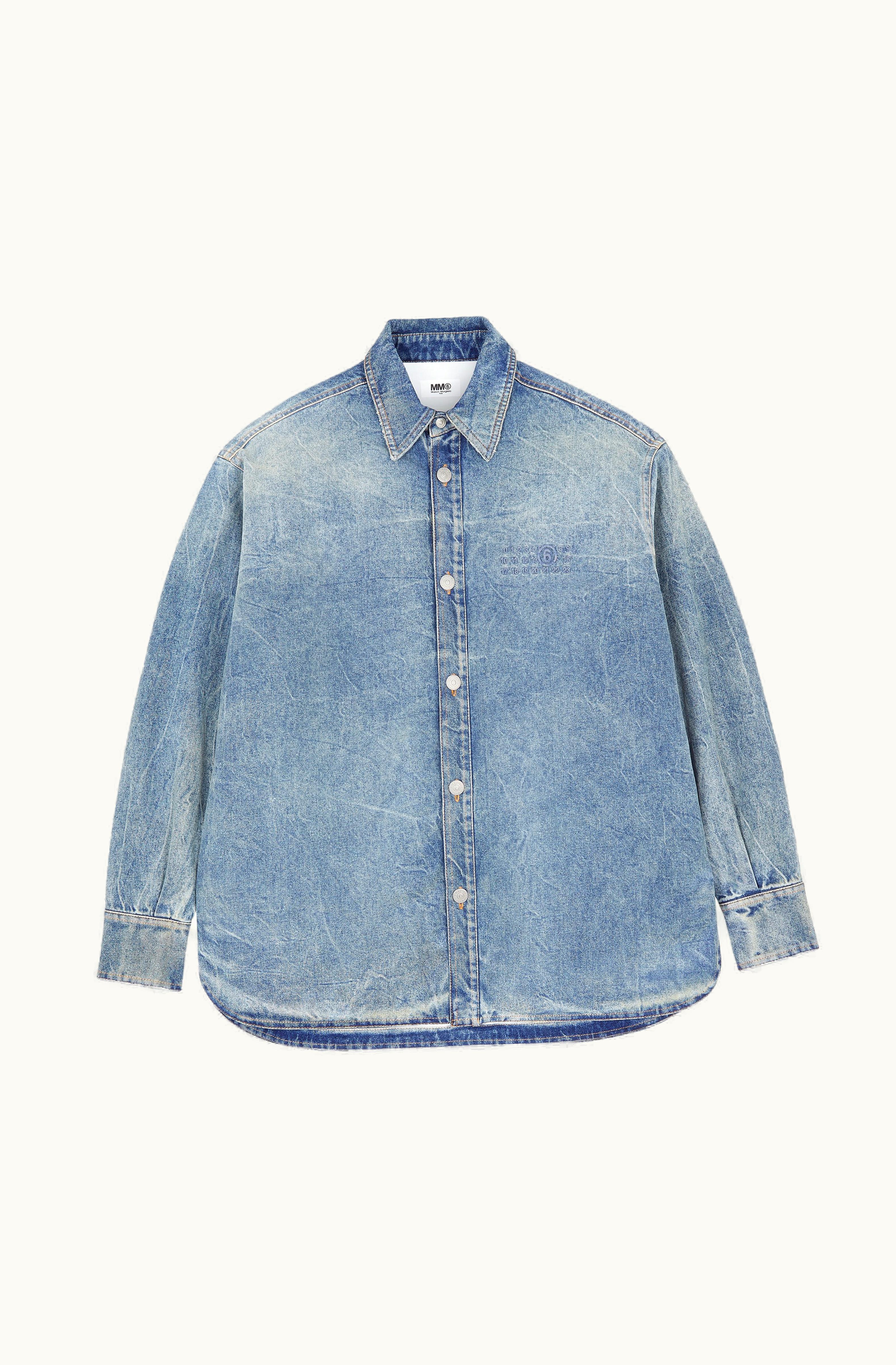 MM6 Maison Margiela MM6 Maison Margiela Men's Padded Denim Jacket Blue Sand