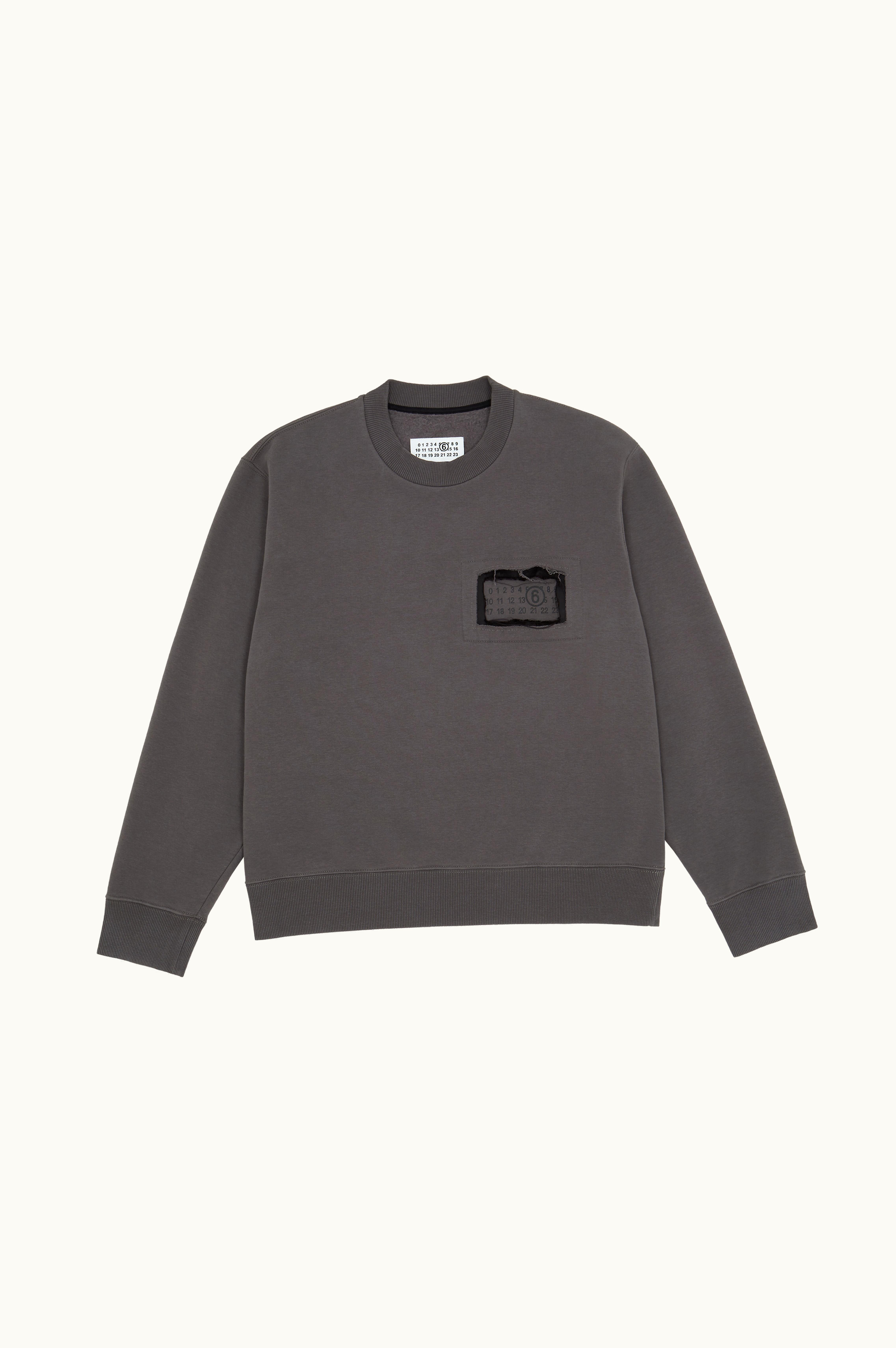 MM6 Maison Margiela MM6 Maison Margiela Men's Grey Numeric Jersey In Jersey Grey