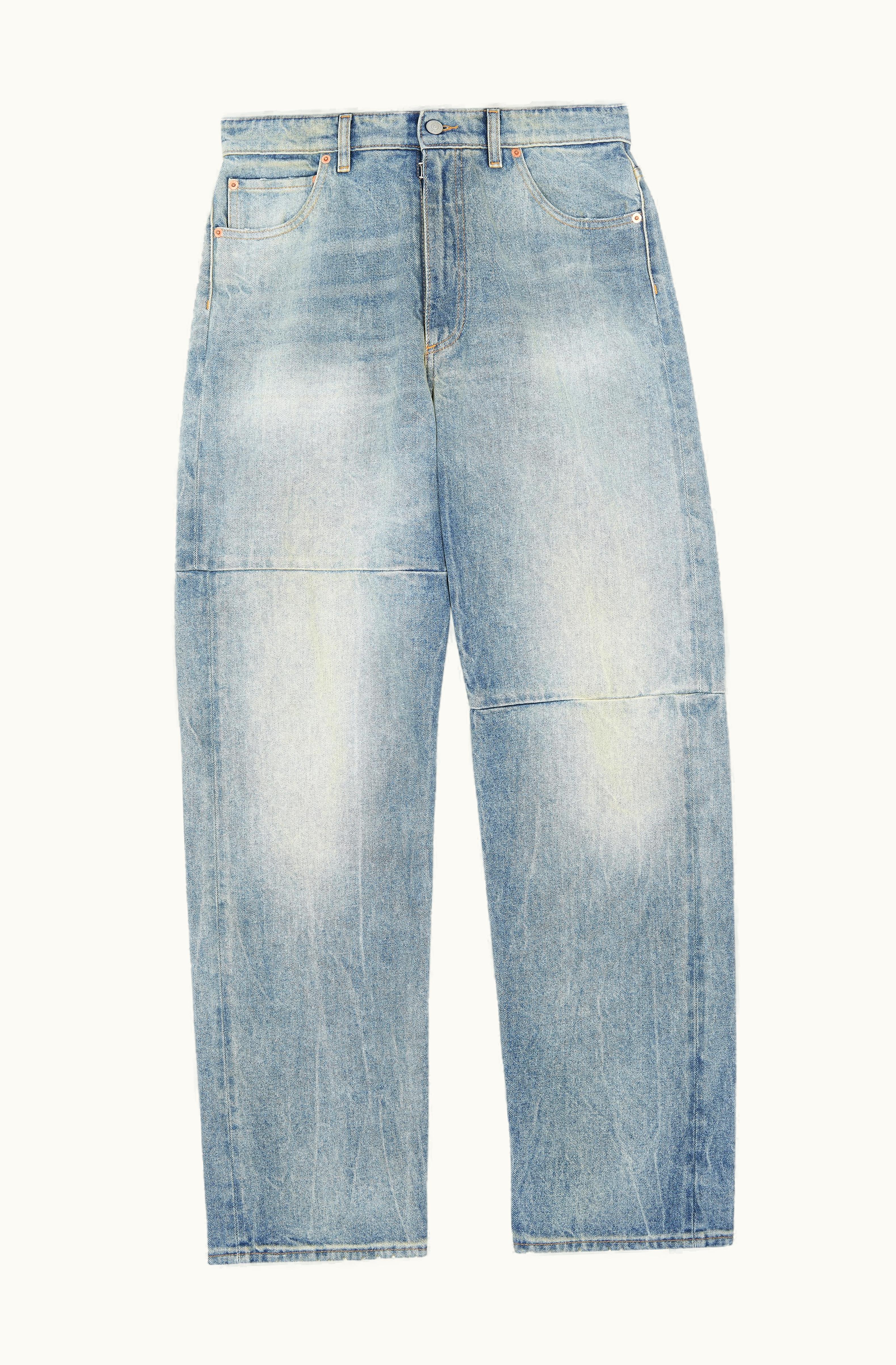 MM6 Maison Margiela MM6 Maison Margiela Men's Mid-Rise Jeans Blue Sand